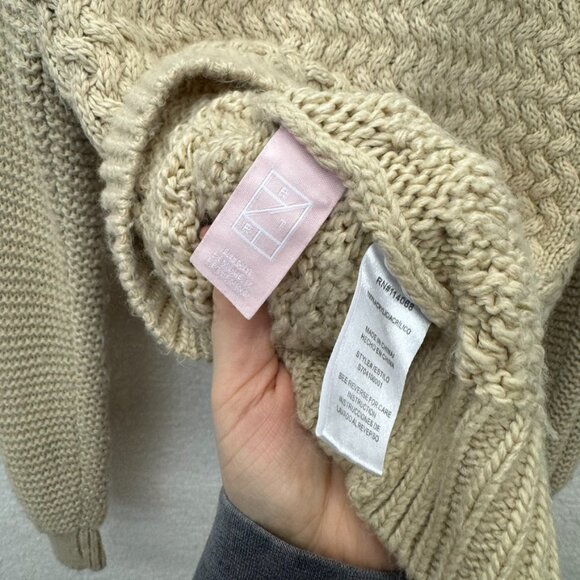 Small - PAMELA LOVE - Oversized Beige Soft Cardigan Rent the Runway $275 msrp - Picture 11 of 12